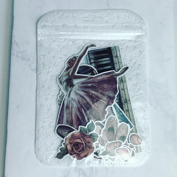 Elegant Ballet Dancer, Recital Outfits, Violin, Piano & Flowers, 34 Stickers - Picture 14 of 15